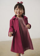 Dress Wool Coat - Raspberry