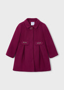 Dress Wool Coat - Raspberry