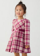 Plaid Dress - Raspberry