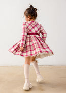 Plaid Dress - Raspberry
