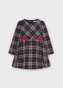 Plaid Dress - Navy