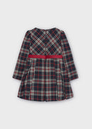 Plaid Dress - Navy