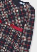 Plaid Dress - Navy