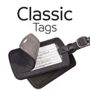 Set of 2 Classic Tags - Black