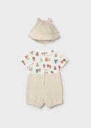 Romper & Hat Set - Chickpea