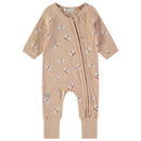 Long Sleeve Romper - Salmon