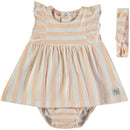 Dress & Headband - Salmon