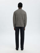 Ross Round Neck Jumper - Black Moonstruck Twist