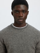 Ross Round Neck Jumper - Black Moonstruck Twist