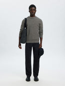 Ross Round Neck Jumper - Black Moonstruck Twist