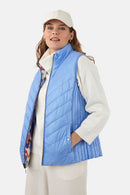 Reversible Gilet - Ivory & Blue