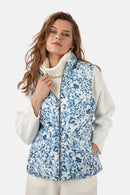 Reversible Gilet - Royal Blue & White