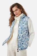Reversible Gilet - Royal Blue & White