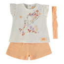 2 Piece Set & Headband - Peach