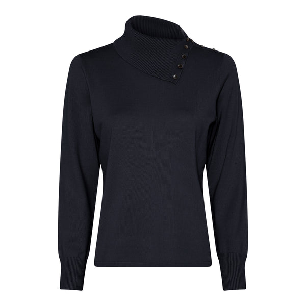 Shawl Collar Jumper - Navy