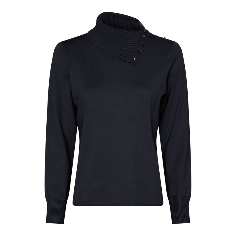 Shawl Collar Jumper - Navy