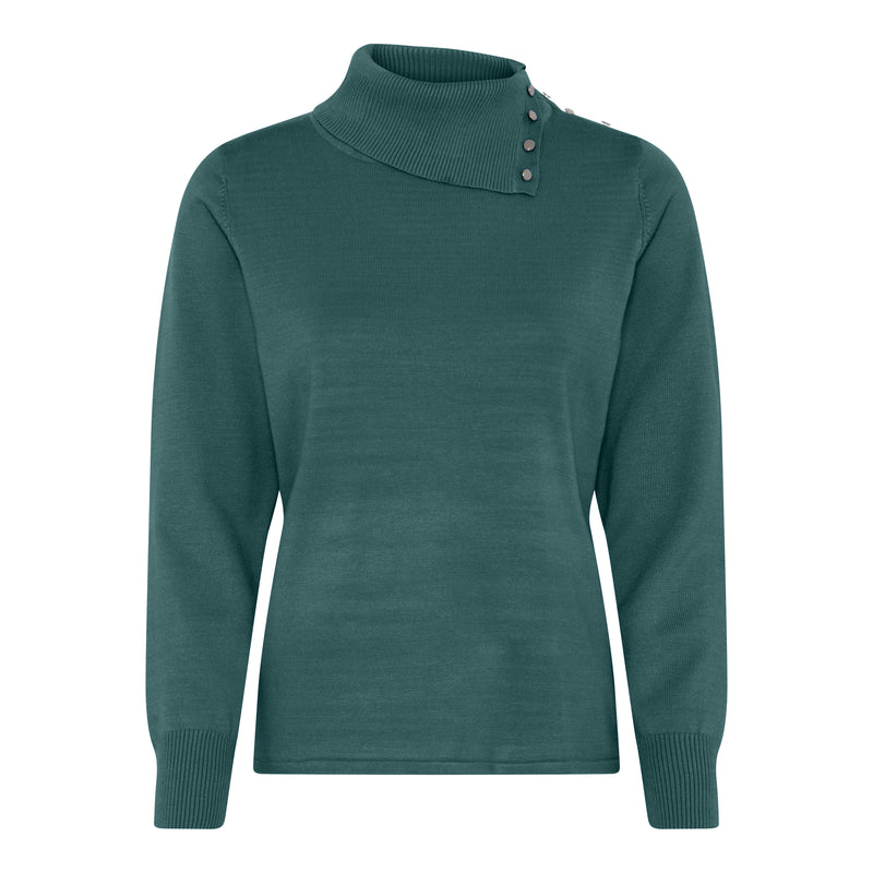 Shawl Collar Jumper - Dark Green