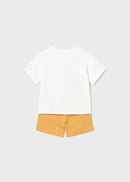 Baby Surf Trousers & T-shirt set - Peach