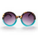 Monica Round Sunglasses - Havana Blue
