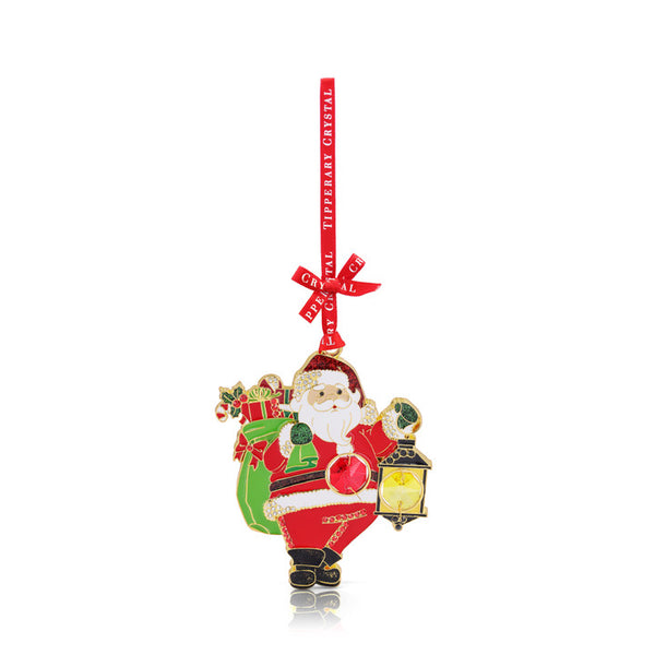 Gem Santa & Lantern Christmas Decoration