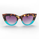 Claudia Big Cat Sunglasses - Havana Blue