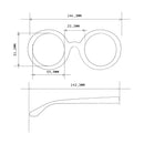 Monica Round Sunglasses - Havana Blue