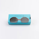 Monica Round Sunglasses - Havana Blue