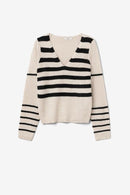 Hela Stripe Jumper - Beige