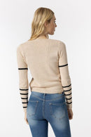 Hela Stripe Jumper - Beige