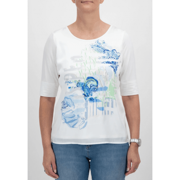 Shirt - Offwhite Print