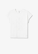 Galy 1 Front Applique T-Shirt - White