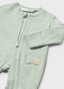 Striped Romper - Seaweed
