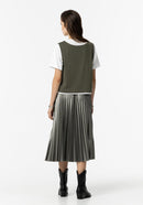 Kyoto Long Skirt - Silver