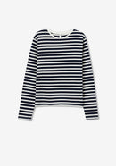 Stripes Round Neck T-Shirt - Dark Navy