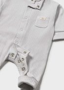 Long Onesie Without Footie - Silver