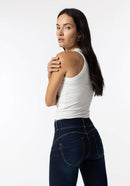 One Size Double Up Jean - Dark Blue