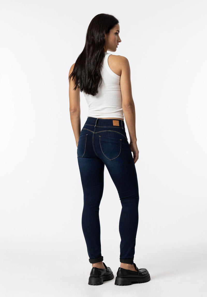 One Size Double Up Jean - Dark Blue