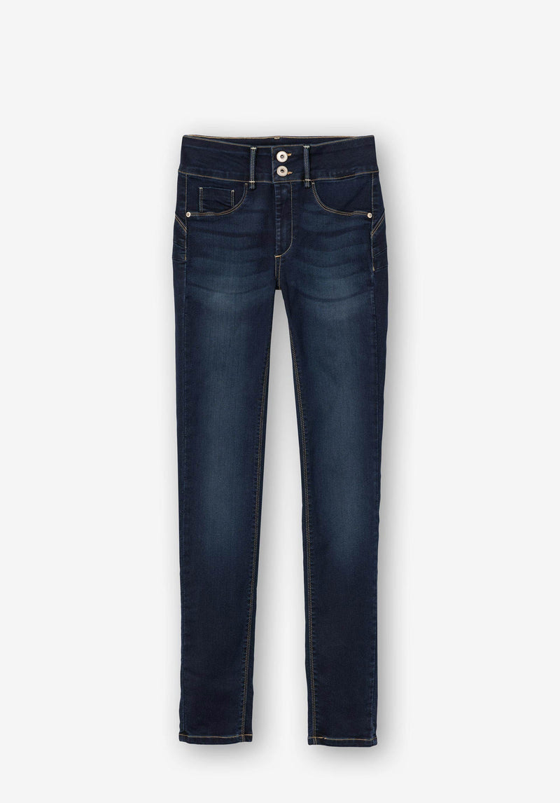One Size Double Up Jean - Dark Blue