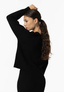 Magnolia Round Neck Jumper - Black