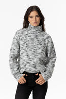 Valhalla Polo Neck Jumper - Steel Grey
