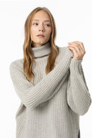 Aurum Polo Neck Jumper - Steel Grey