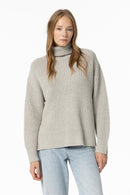 Aurum Polo Neck Jumper - Steel Grey