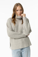 Aurum Polo Neck Jumper - Steel Grey