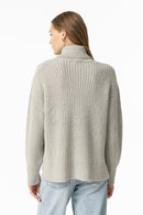 Aurum Polo Neck Jumper - Steel Grey