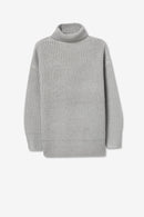Aurum Polo Neck Jumper - Steel Grey