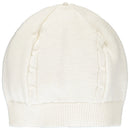 Cable Knit & Velour Lower - Ivory