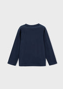 Long Sleeve Basic T-shirt - Navy