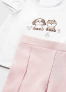 Jacket, T-Shirt & Leggings Set - Baby Rose