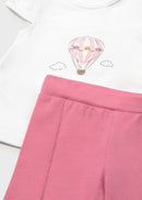 Jacket, T-Shirt & Leggings Set - Poppy