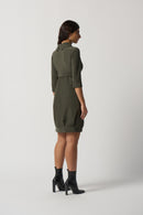 High Neck Tunic Dress - Avocado